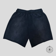 Vertabrae Doube Emblem Sweatshorts in Black
