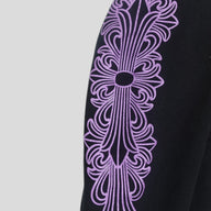 Chrome Hearts F&F Hoodie in Black / Purple
