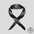 Amiri Silk Bandana in Black