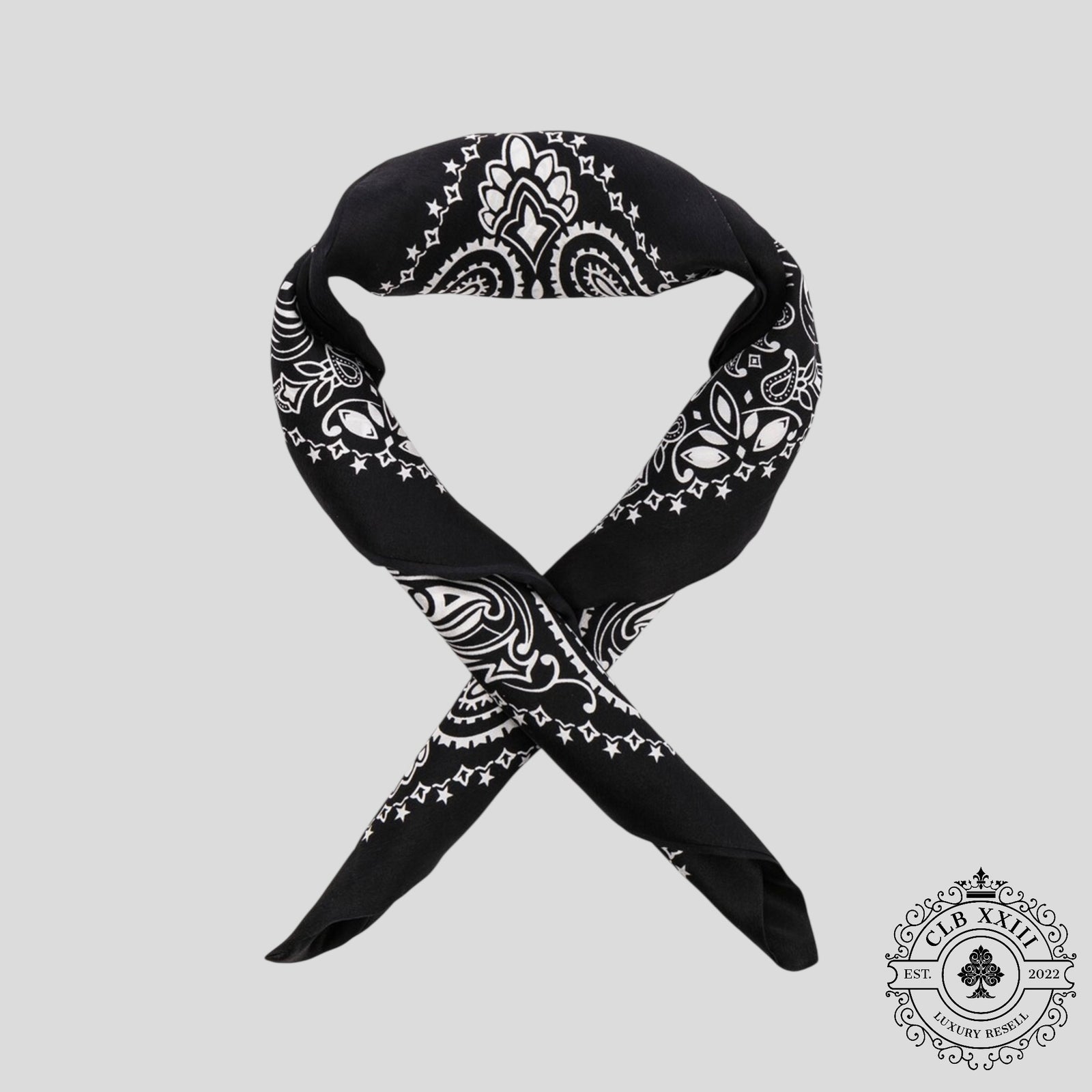 Amiri Silk Bandana in Black