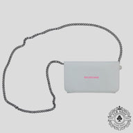 Balenciaga Chain Strap Leather Clutch