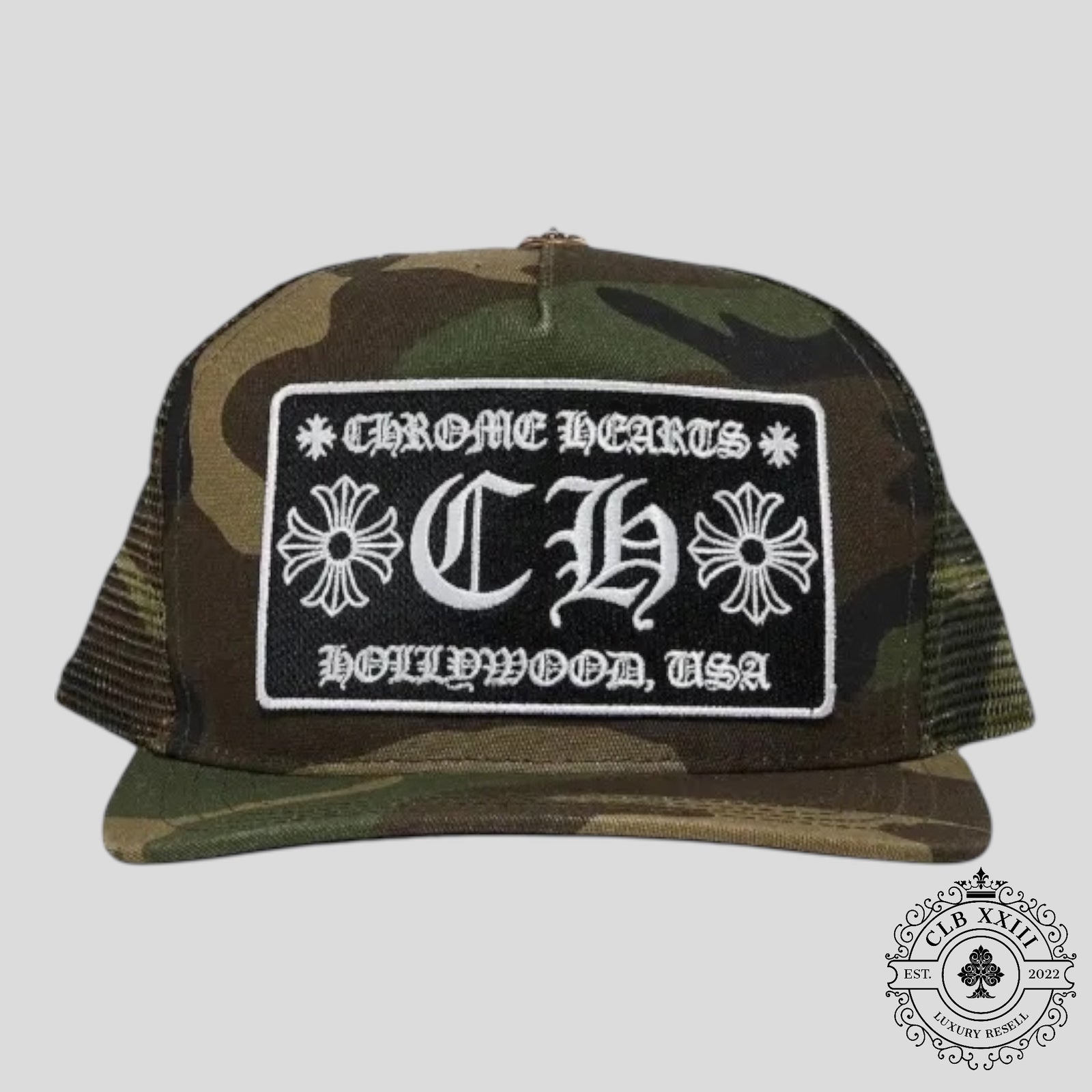 Chrome Hearts Hollywood Patch Hat in Camo