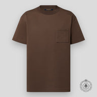 Louis Vuitton Signature Monogram Pocket T-Shirt in Chocolate Plum