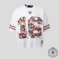 Lost Intricacy Football Jersey in White