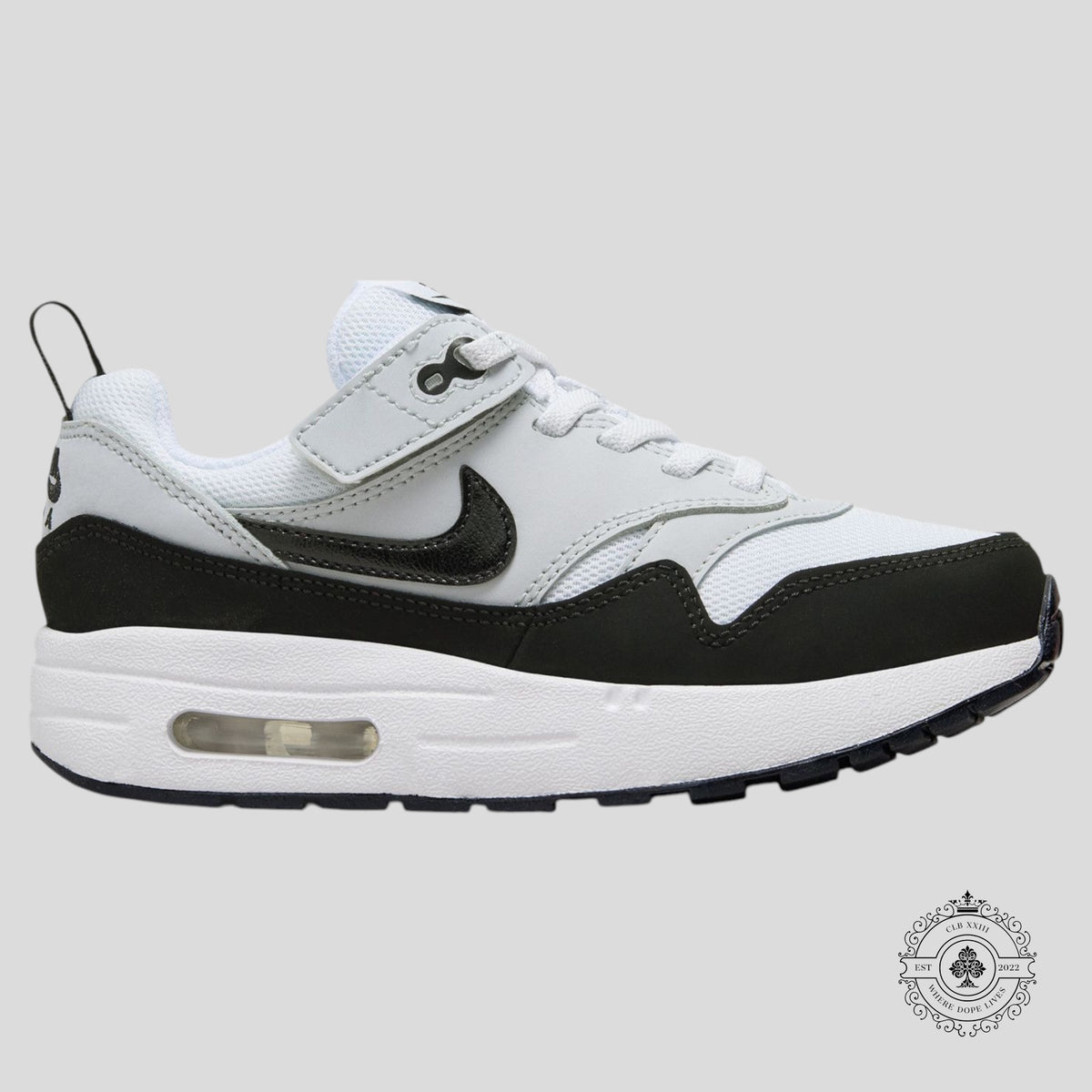 Nike Air Max 1 Easyon White Black (PS)