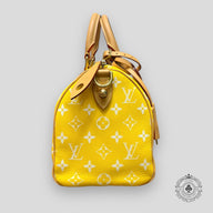 Louis Vuitton Speedy P9 Bandoulière Calfskin Bag, side view