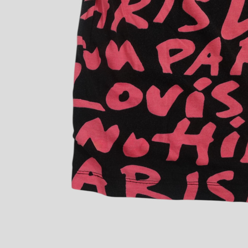 Louis Vuitton Stephen Sprouse Graffiti Tee in Black/Pink