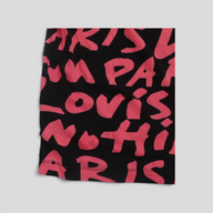 CLB XXIII Louis Vuitton Stephen Sprouse graffiti print t-shirt in black cotton with vibrant neon pink lettering