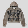Vale Forever Friday Zip Up Hoodie in Grey
