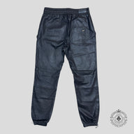 Amiri Leather Drawstring Pants in Black