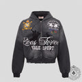 Vale Forever Black Rock Zip Up Hoodie in Black