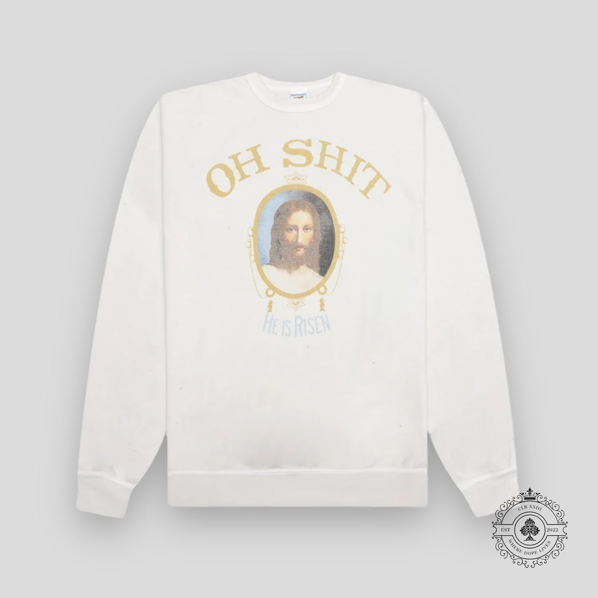 Saint Michael Oh Sh*t Crewneck Sweater