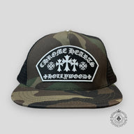 Chrome Hearts Hollywood Patch Trucker Hat in Camo