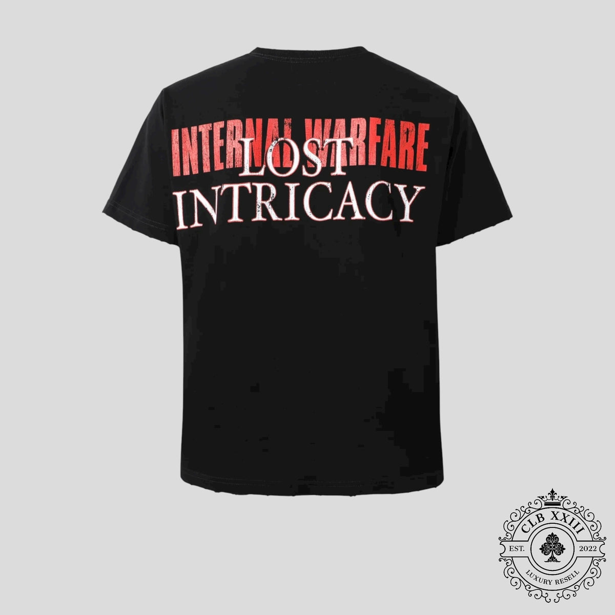Lost Intricacy Front Page Mag T Shirt in Black