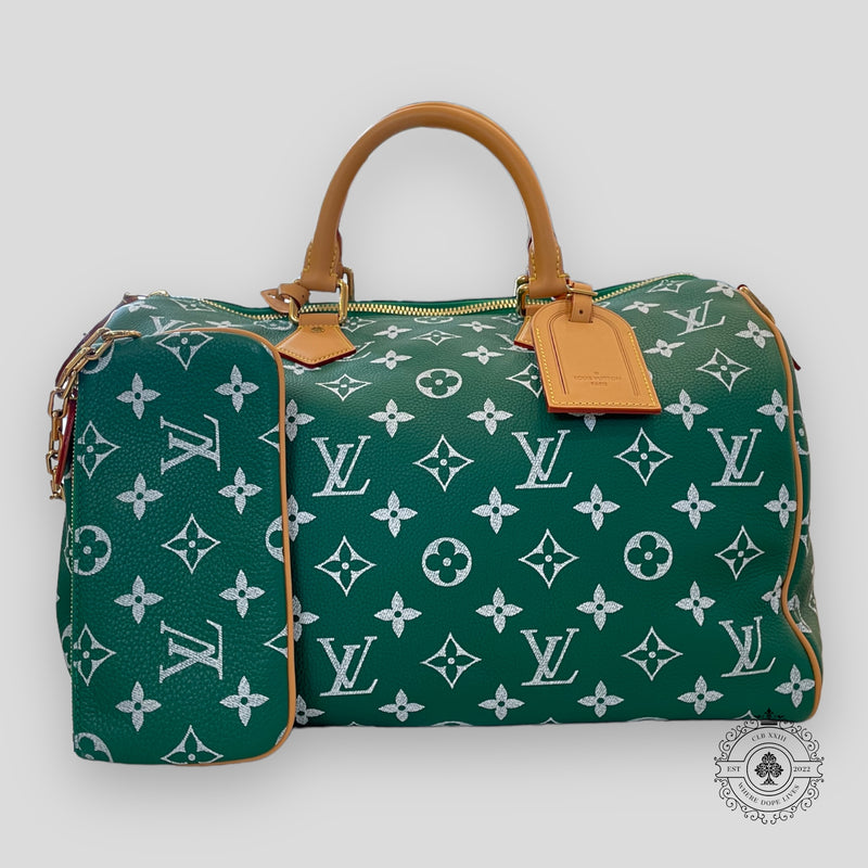 Louis Vuitton Speedy P9 Bandoulière Calfskin Bag, front view