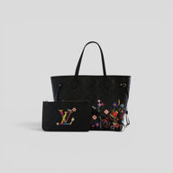 Louis Vuitton x Takashi Murakami Neverfull MM in Black