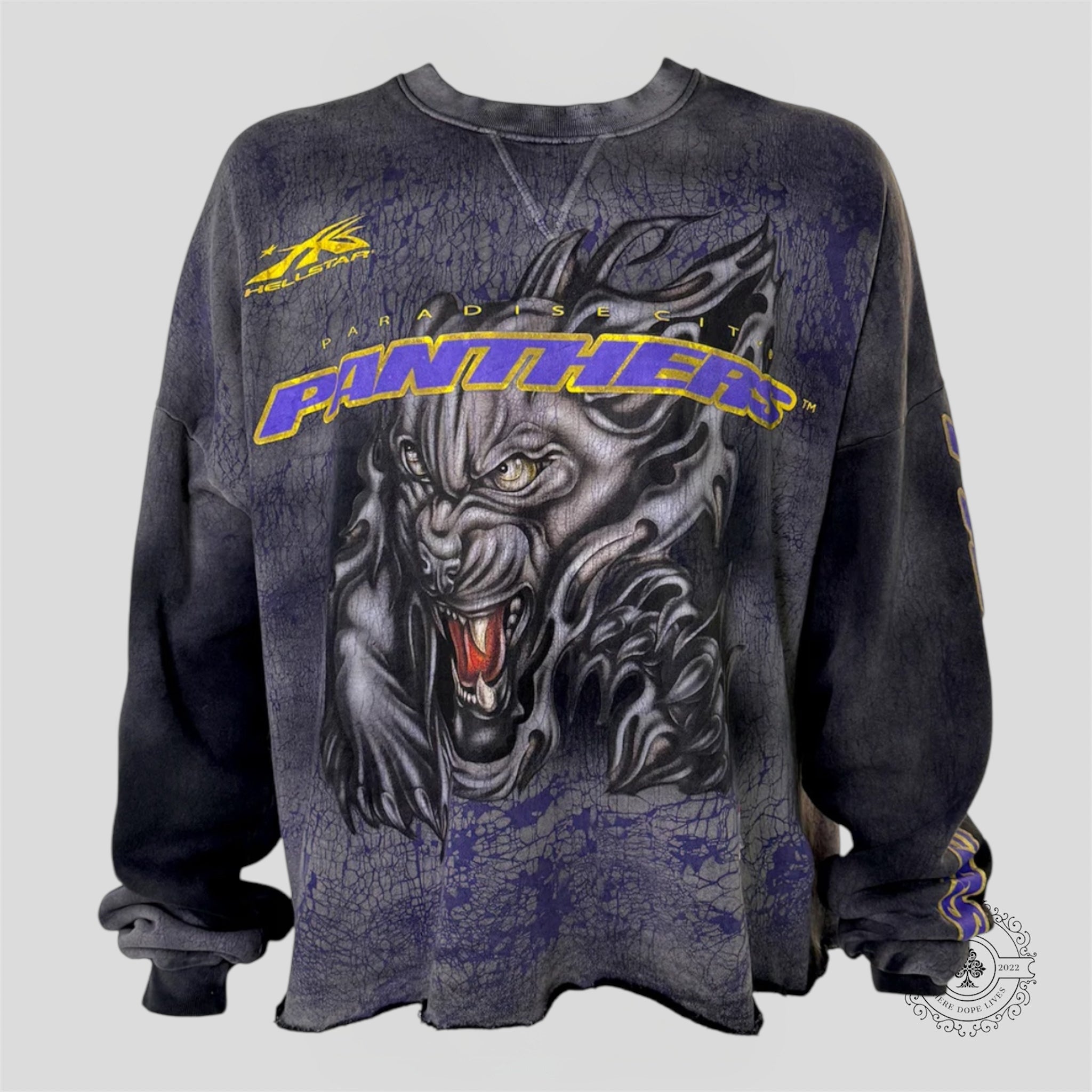 Hellstar Paradise City Panthers Crewneck in Black