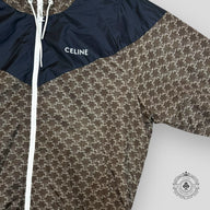 Celine Nylon Monogram Jacket in Beige / Black