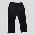 CLB XXIII black Chrome Hearts Seven-11 cotton sweatpants with subtle gothic logo embroidery on the hip