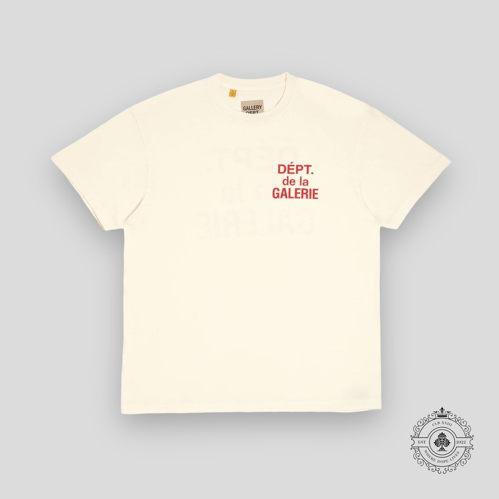 Gallery Dept. French Tee in Cream/Red