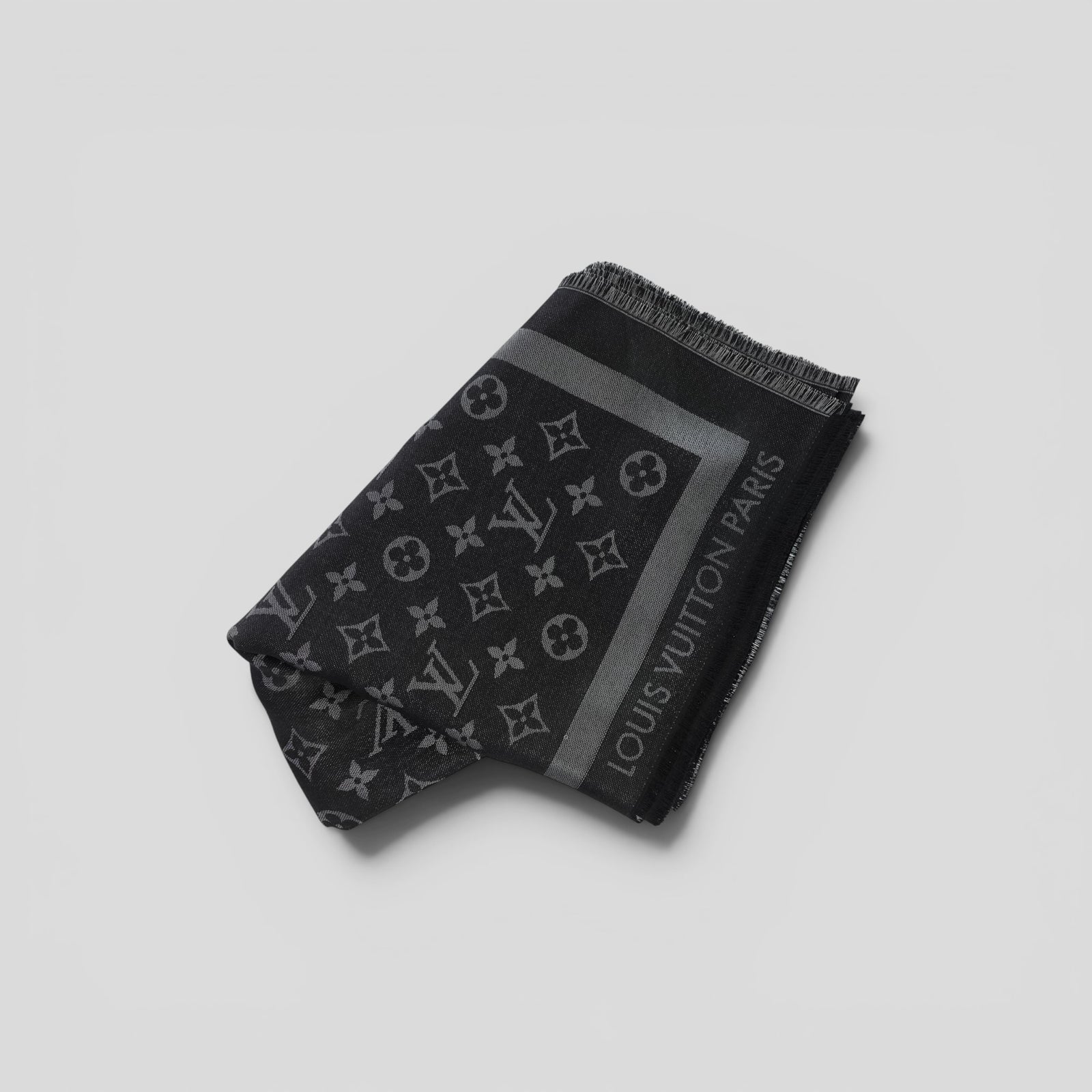 Louis Vuitton Monogram Shine Shawl in Black
