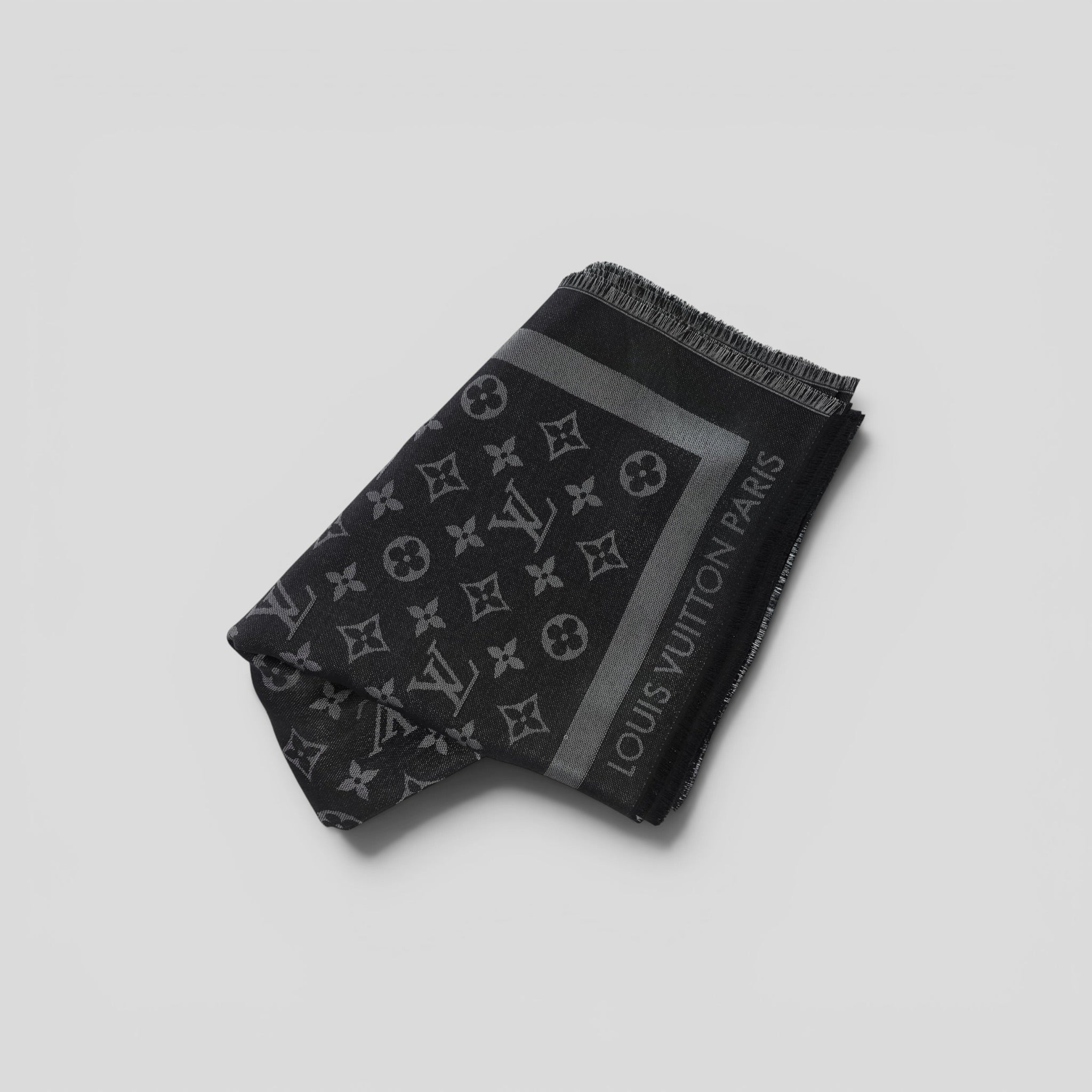 Louis Vuitton Monogram Shine Shawl in Black