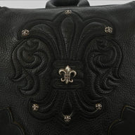 Chrome Hearts Fleur Patch Leather Gunslinger Backpack