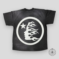 Hellstar Gel Sport Logo T-shirt in Black/Blue