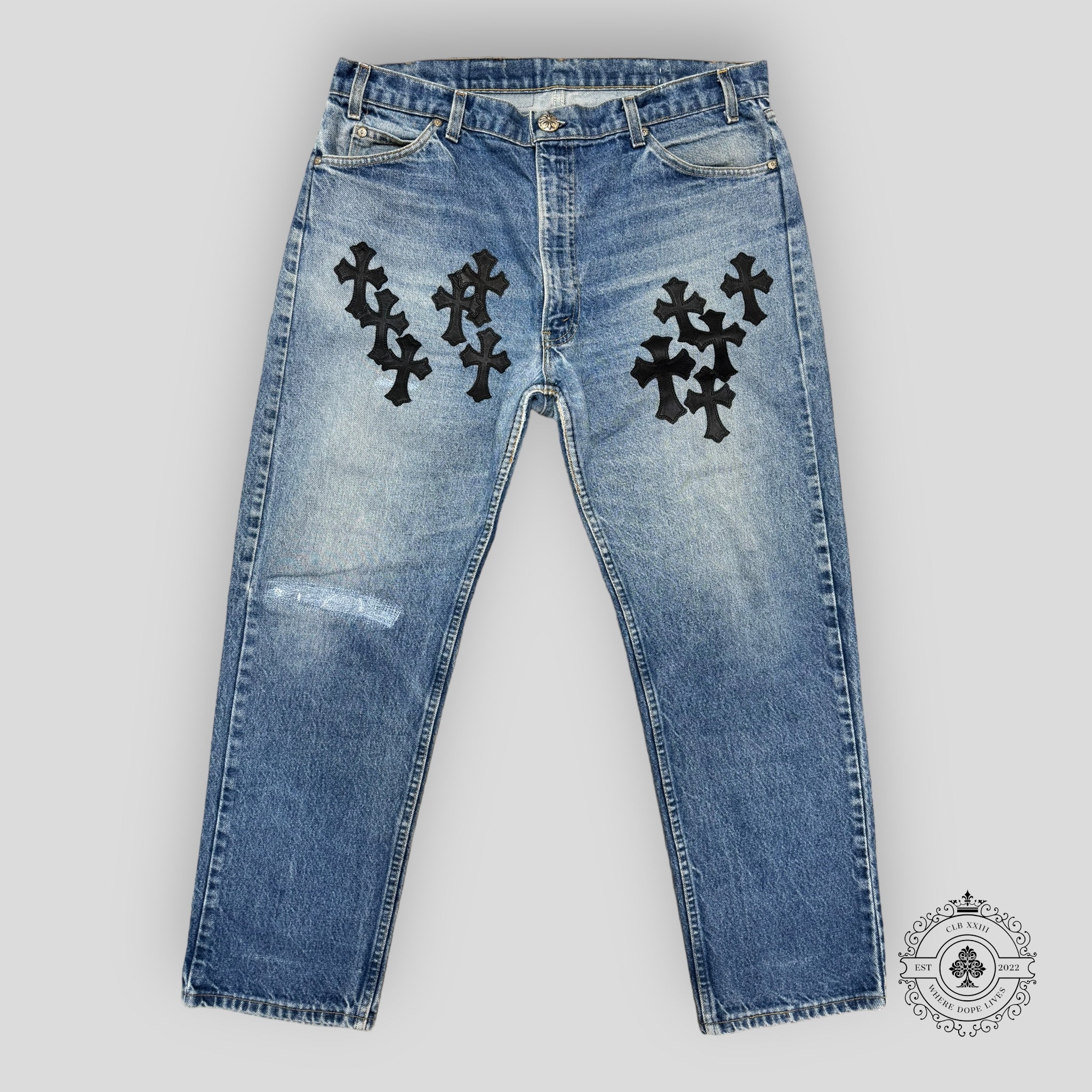 Chrome Hearts Cross Patch Jeans