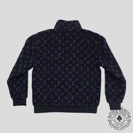 Louis Vuitton Monogram Fleece Jacket in Navy Blue