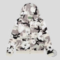 Denim Tears Camo Cotton Wreath Zip Up in Snow