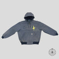 Blind Love Signature Patchwork Carhartt Jacket in Carbon Blue
