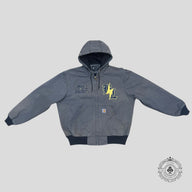 Blind Love Signature Patchwork Carhartt Jacket in Carbon Blue
