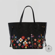 Louis Vuitton x Takashi Murakami Neverfull MM in Black