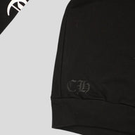 CHROME HEARTS NECK LOGO CREWNECK SWEATSHIRT - BLACK