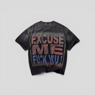 Vale Coma Bling Tee in Washed Black