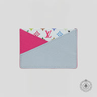 Louis Vuitton x Takashi Murakami Criss-Cross Card Holder in Kabira Blue/Rose