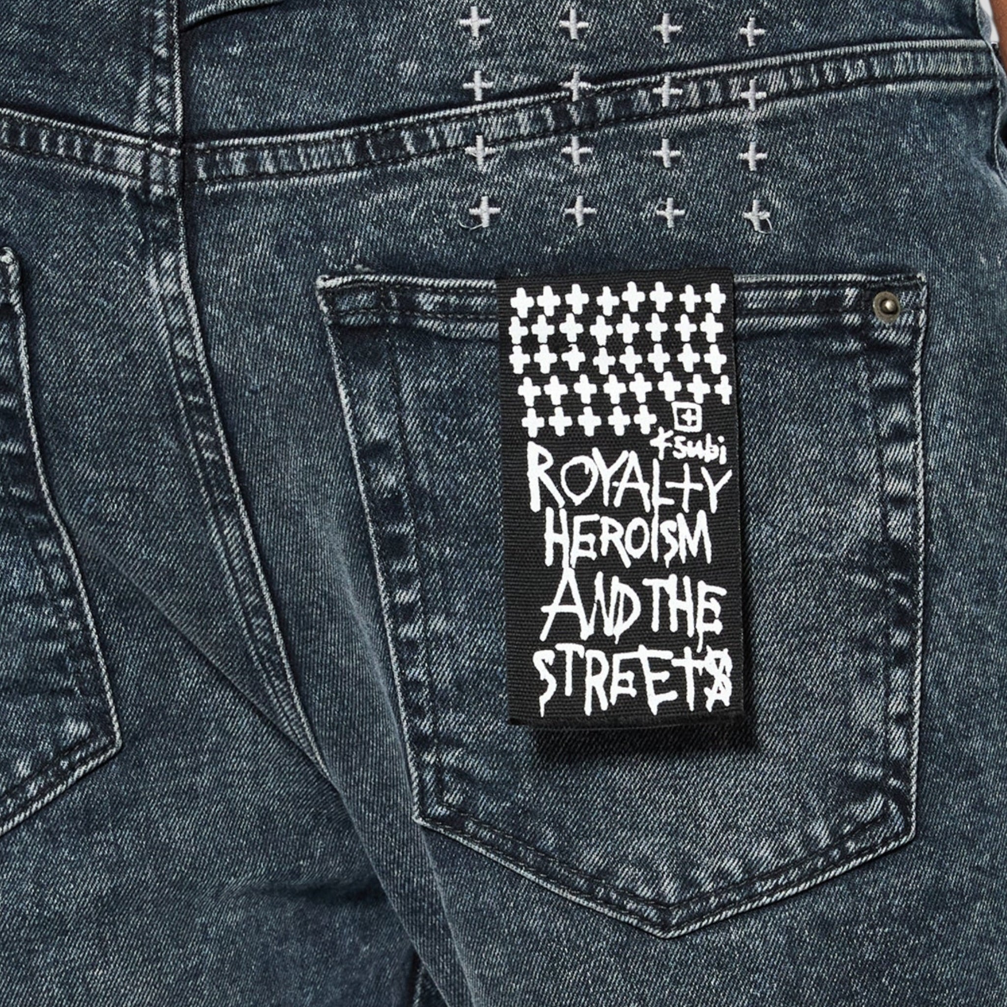 Ksubi Chitch Blue Kolla Slashed Jeans