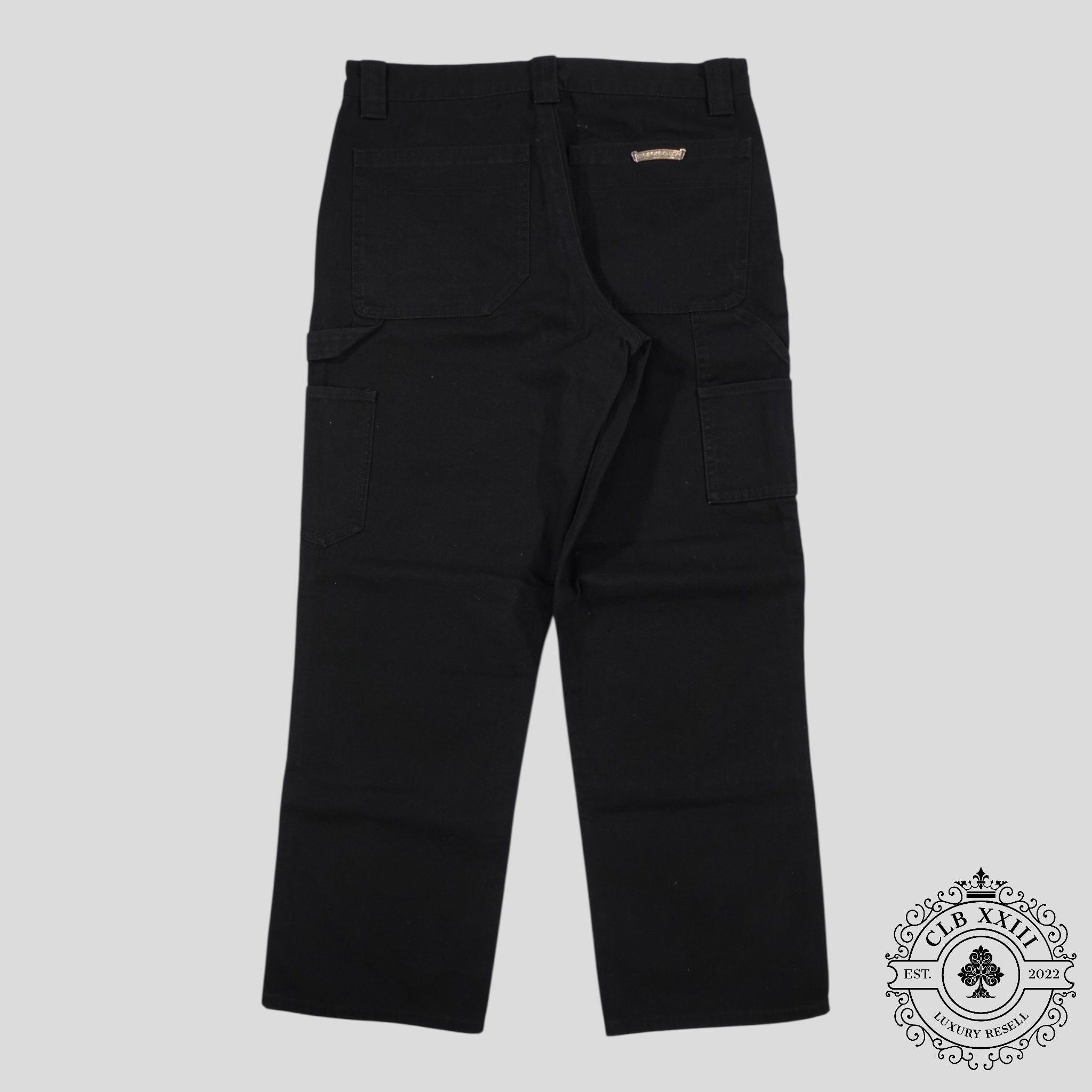 Chrome Hearts Double Knee Carpenter Pants in Black