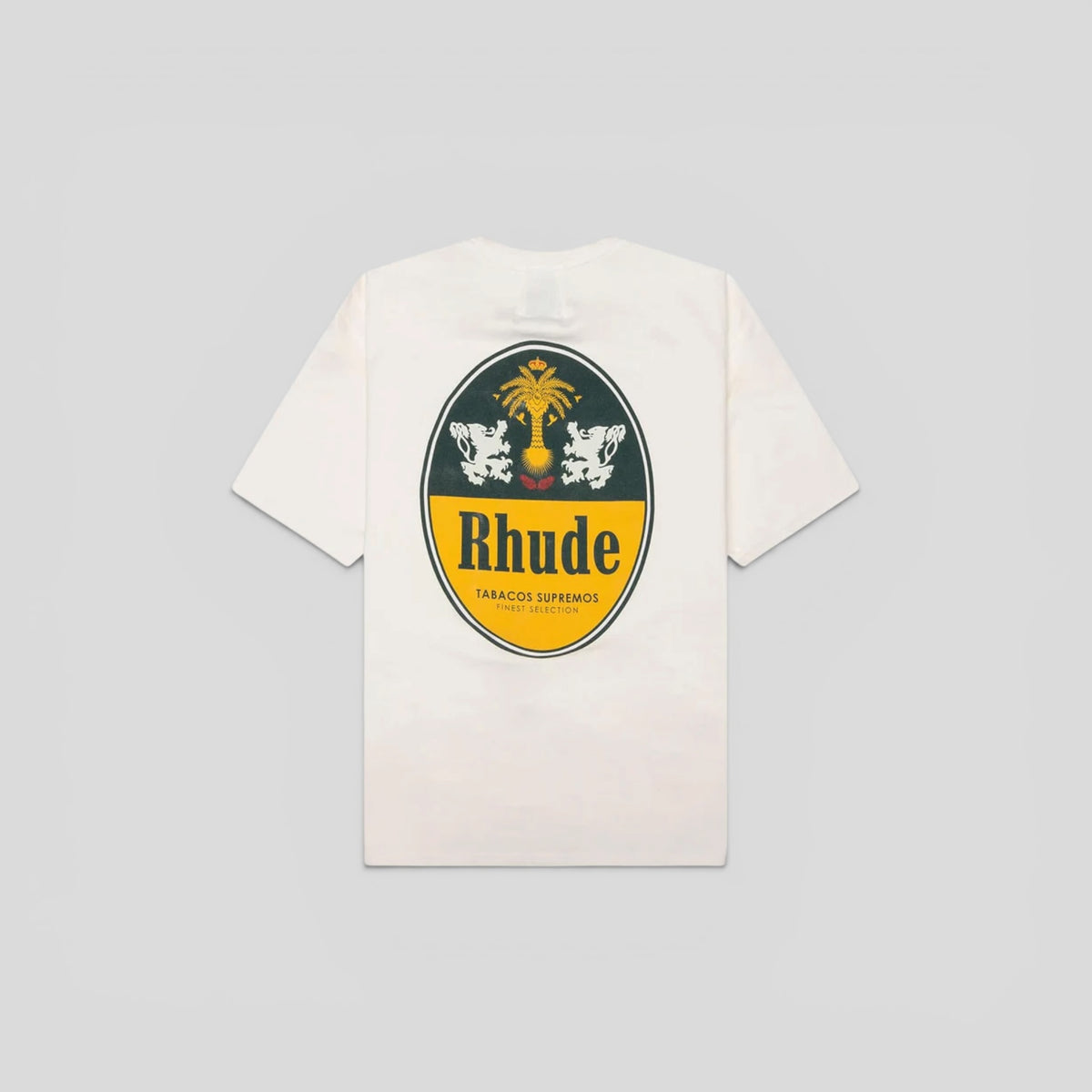 Rhude Tabaco Tee in Vintage White