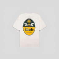 Rhude Tabaco Tee in Vintage White