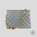 Louis Vuitton Coussin PM Handbag in Silver/Red