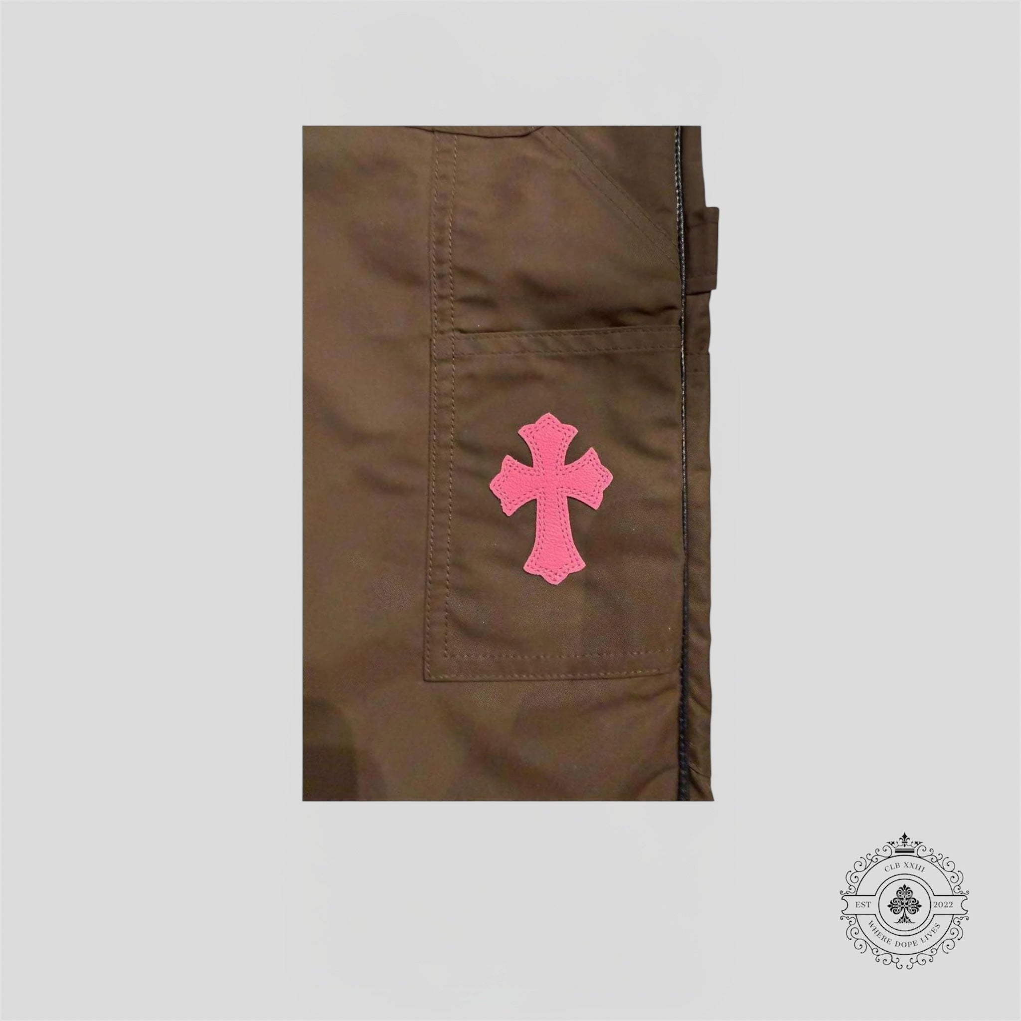 Chrome Hearts Nylon Double Knee Carpenter Cross Patch Pants