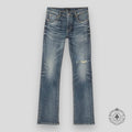 Purple Brand 1 Year Fade Flare Denim Jeans in Dark Indigo