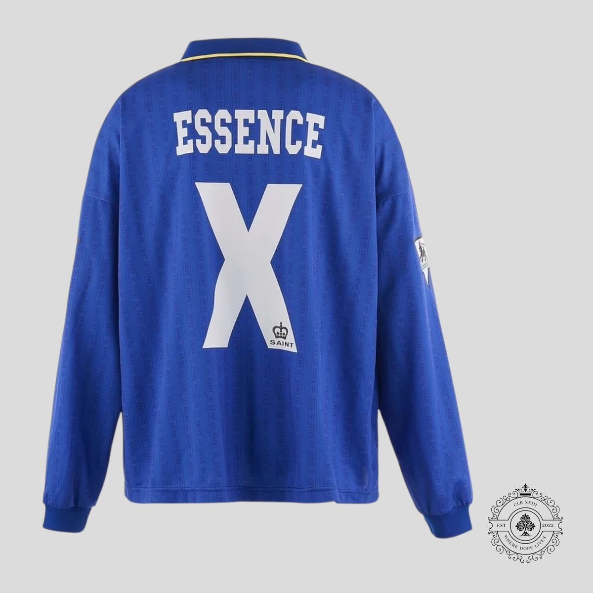 Saint Michael Faith Soccer Tee in Blue