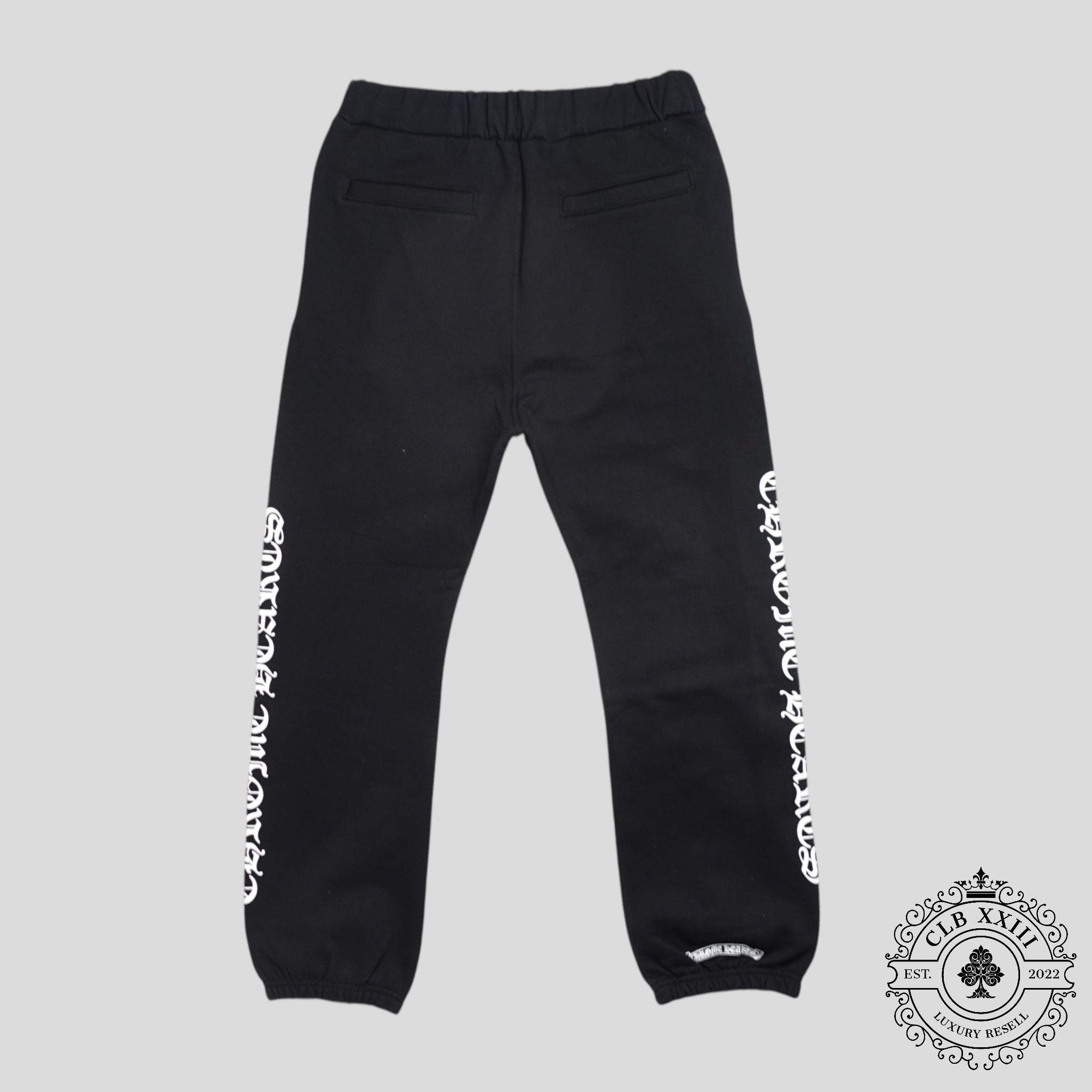 Chrome Hearts Scroll Logo Sweatpants in Black