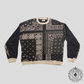 Kapital Nylon Back Bandana Crewneck in Blue