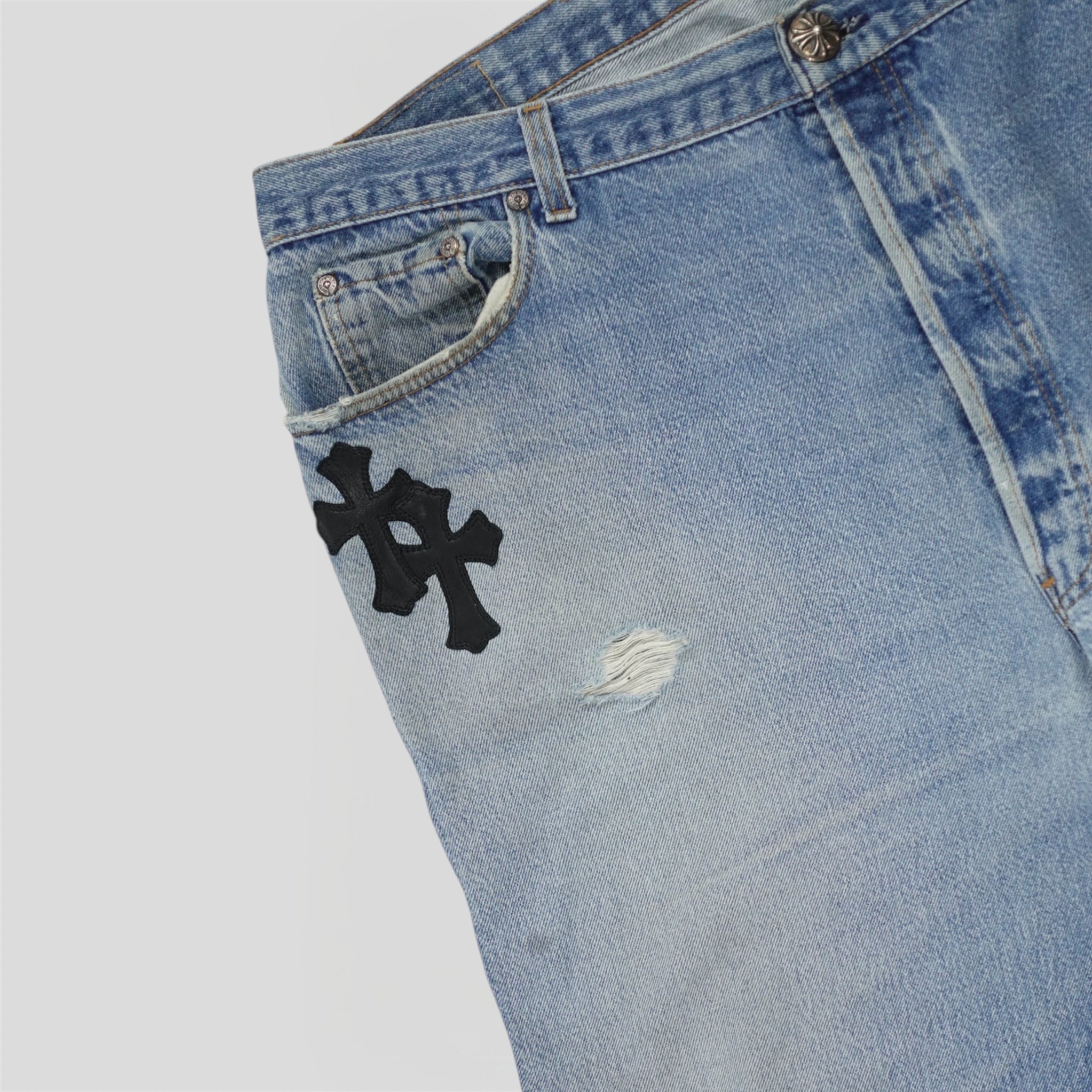 Chrome Hearts Cross Patch Jeans