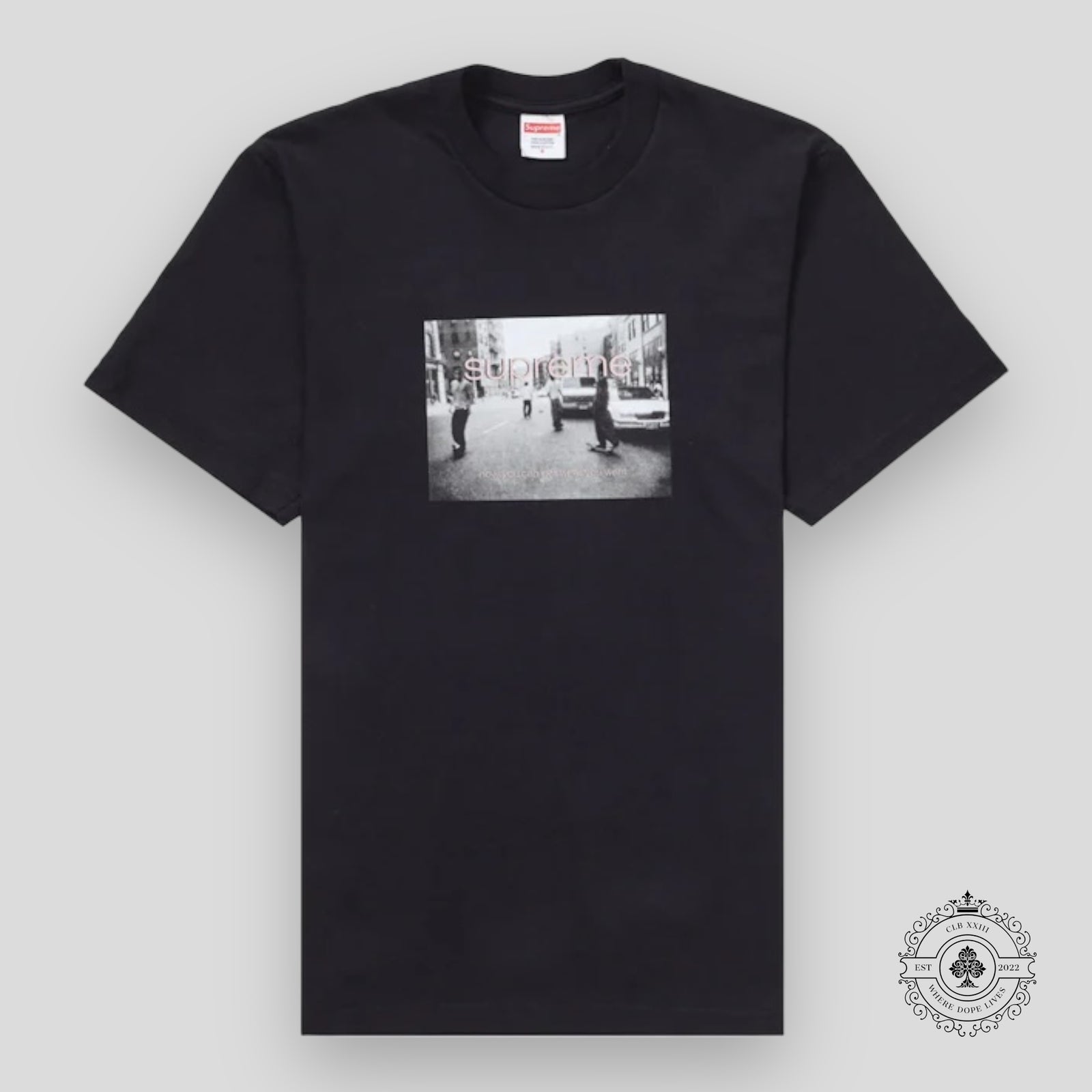 Supreme Crew 96 Tee in Black