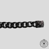 Chrome Hearts Cuban Bracelet in Oxidized Silver